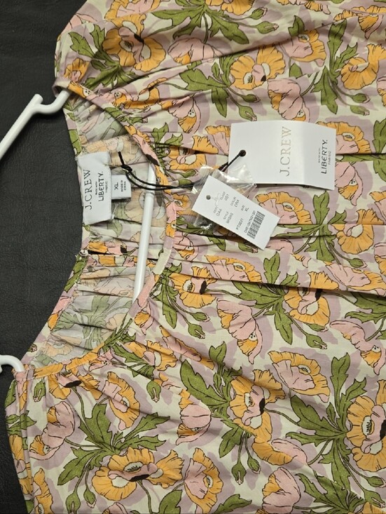 J. Crew Dresses & Skirts - J. Crew Pink Floral Blouse with Yellow Blossoms